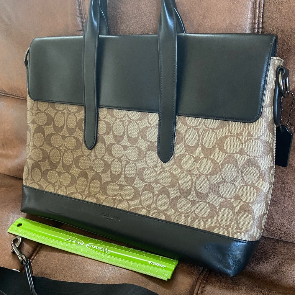 Coach tan brief in signature canvas - Picture 8 of 9